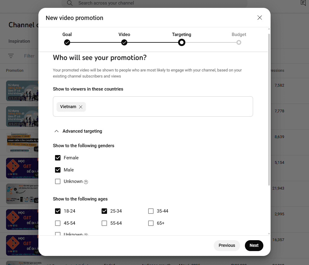 config target audiences