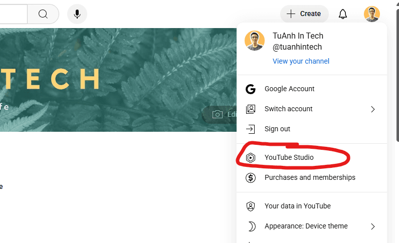 create youtube banner with canva