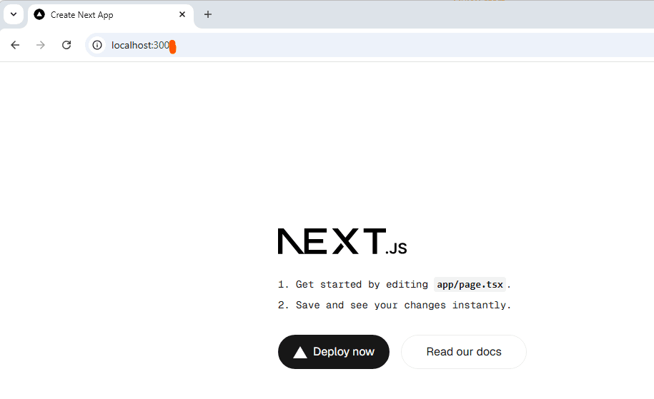 nextjs server started
