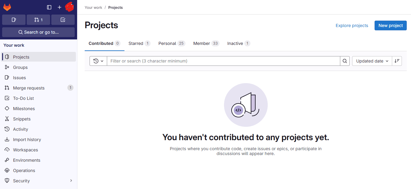 gitlab dashboard