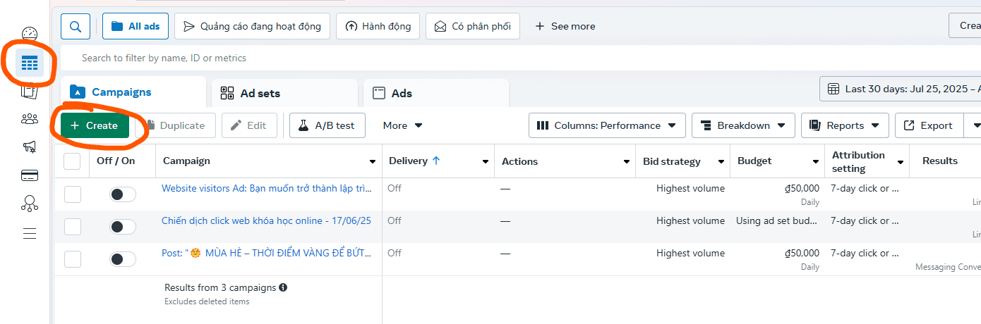 ads manager dashboard - facebook ads