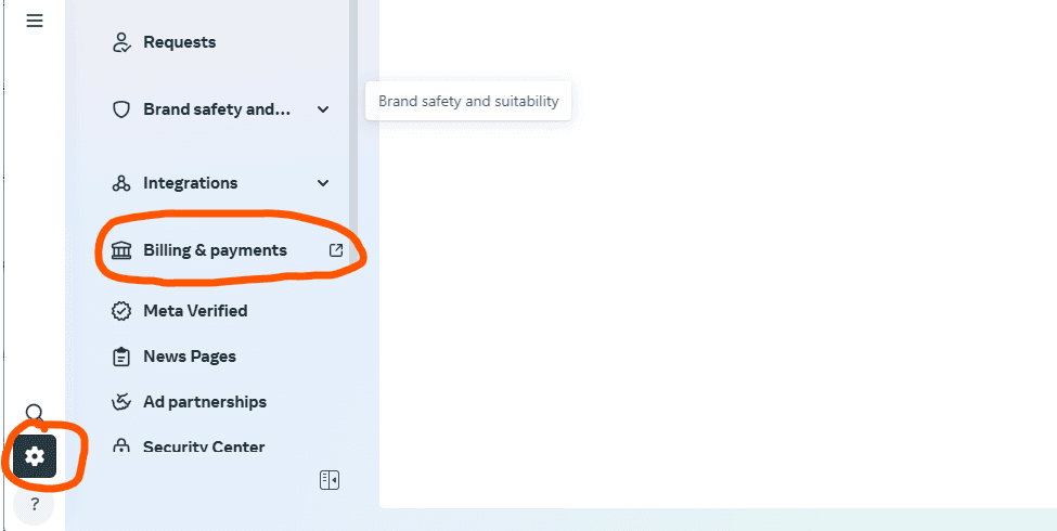 billing and payment - facebook ads