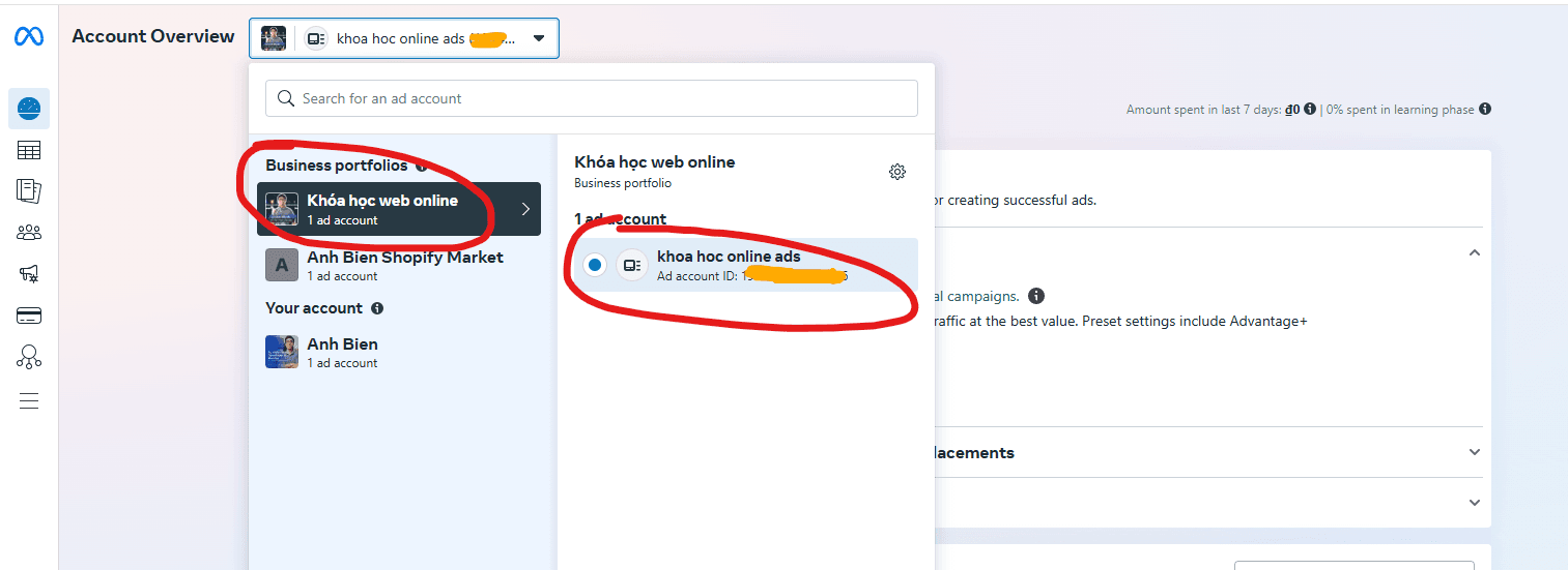 ads manager dashboard - facebook ads