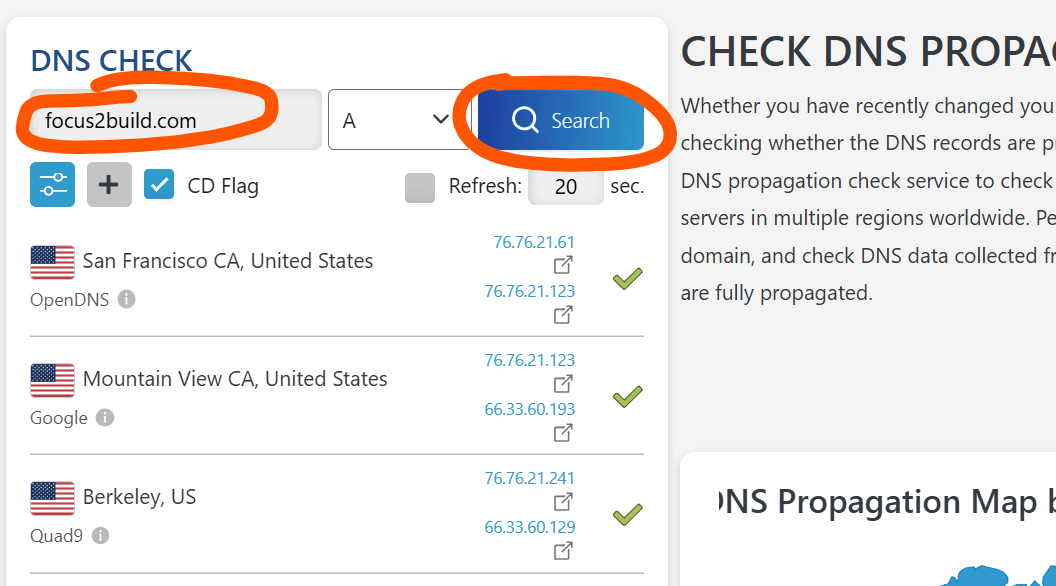 verify domain published