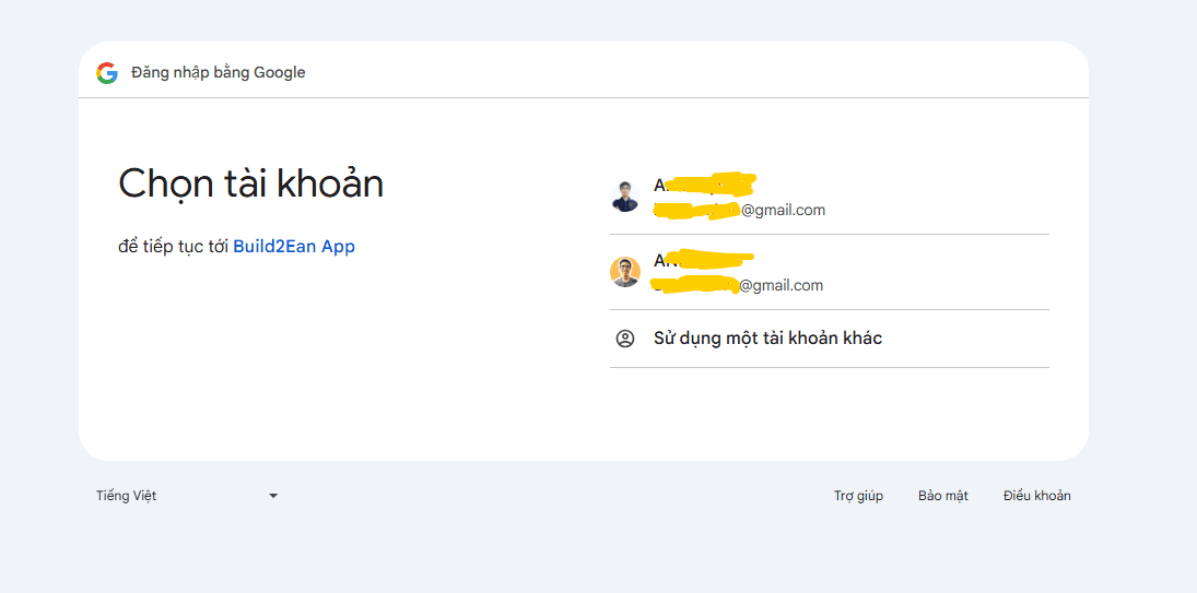 google signin page