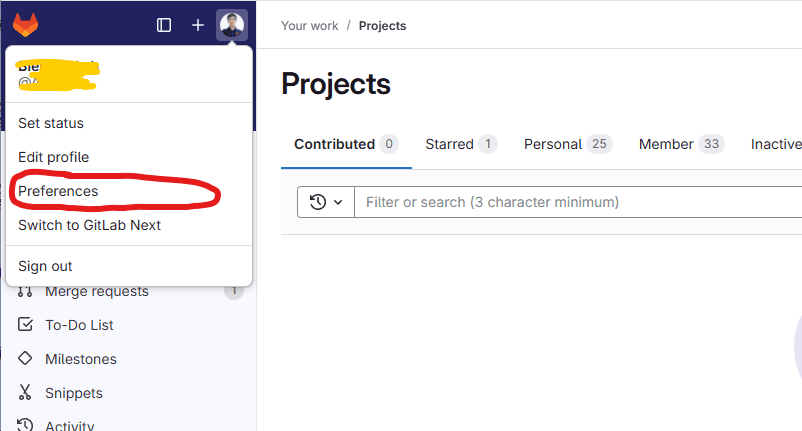 gitlab ssh key config