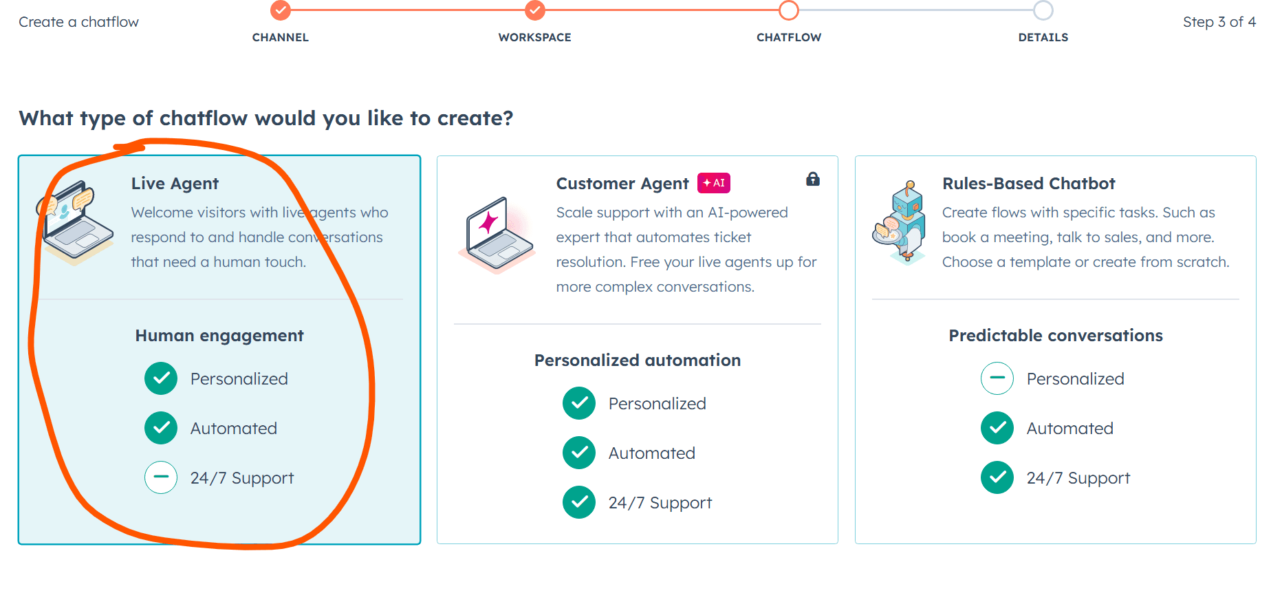 Hubspot chat flows