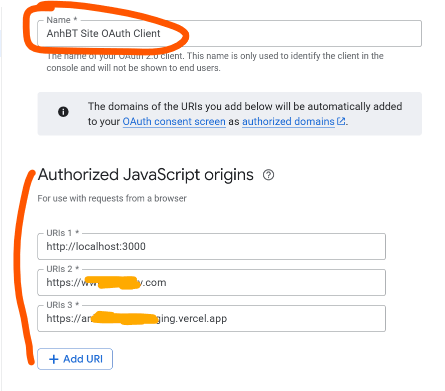 create new clients in oauth2- google console cloud