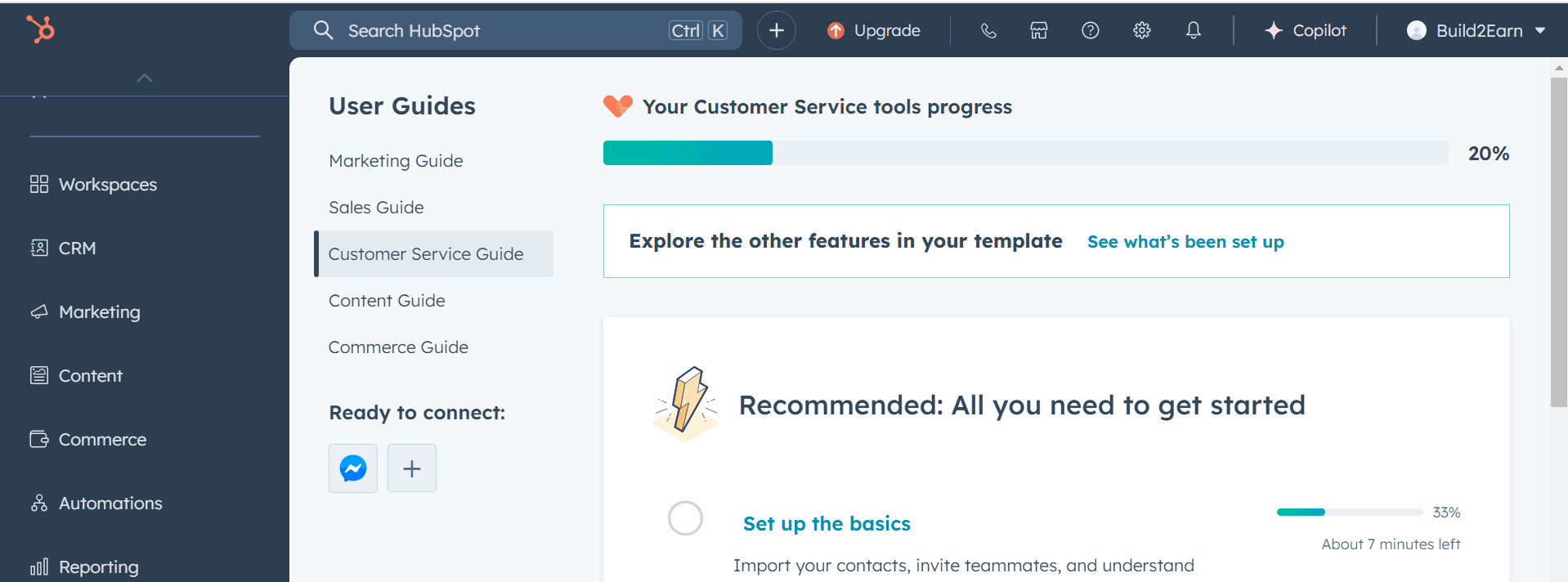 Hubspot dashboard